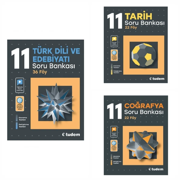 Tudem 11. Sınıf Sözel Föy Soru Bankası Seti
