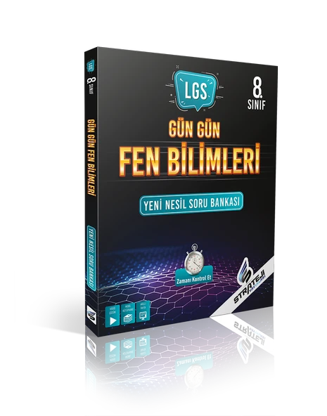 Strateji 8. Sınıf Gün Gün Fen Bilimleri Soru Bankası ürün görseli 1