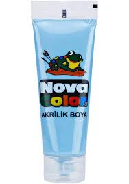 Nova Color Tüp Akrilik Boya 75 Gram Açık Mavi