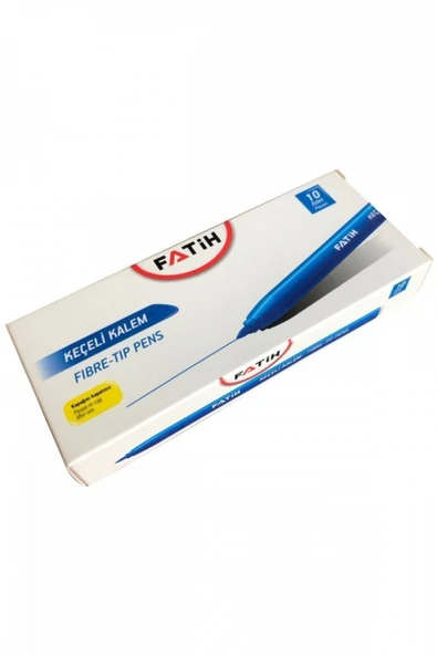 Fatih Ofis Tipi Mavi Keçeli Kalem 10 Adet ürün görseli