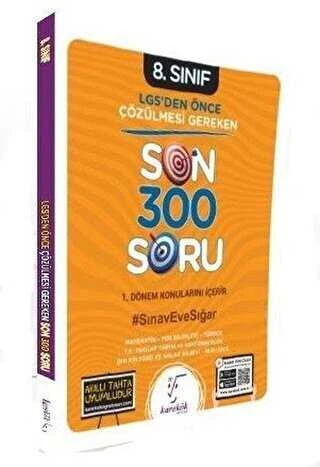 Karekök 2023 1.dönem Lgs 8.sınıf Son 300 Soru