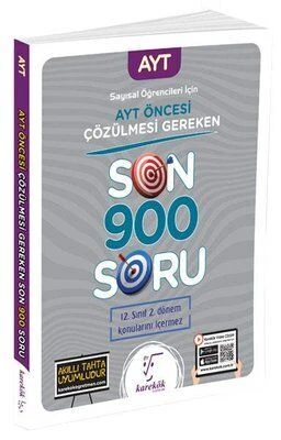 Karekök 2023 1.dönem Ayt Son 900 Soru ( Sayısal )