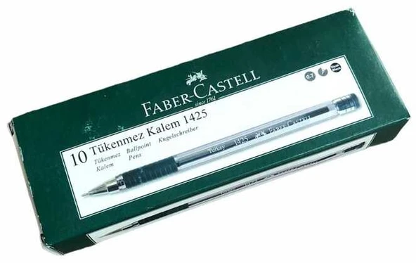 Faber Castell 1425 Tükenmez Kalem 10'lu - Siyah