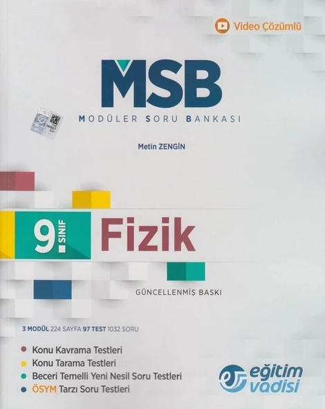 *Kampanya* 9.Sınıf Fizik Modüler Soru Bankası Eğitim Vadisi - 1