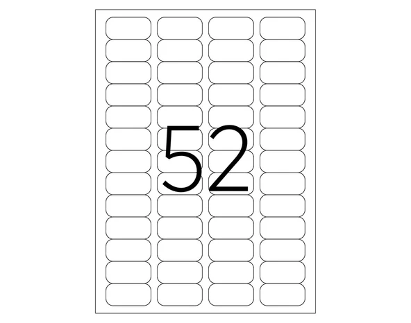 Tanex A4 Lazer Etiket,  ölçü 46.4×21.2 Mm Tw 2052 - 2
