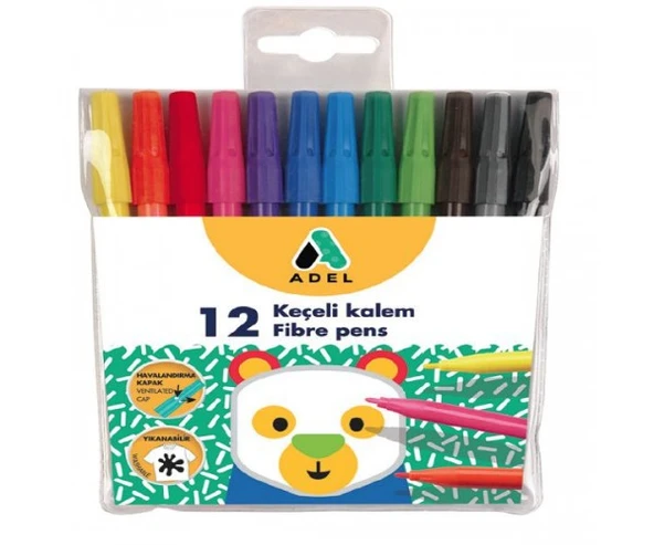Adel 12'li Keçeli Kalem