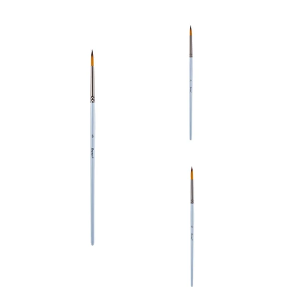 Brons 123 Serisi Sulu Boya Fırçası Seti ( 6-8-10 )