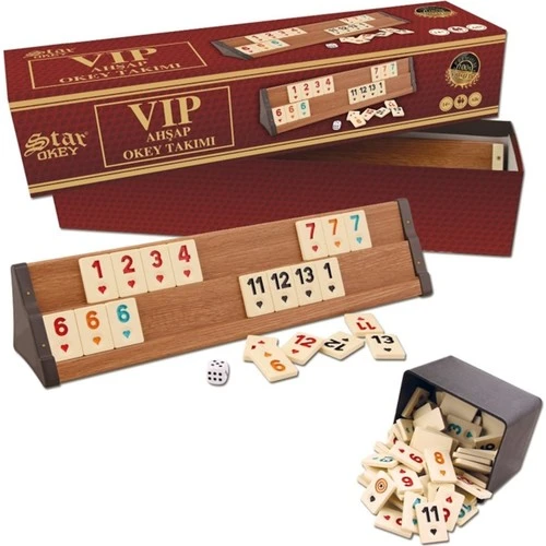 Vip Ahşap Okey Takımı Star - 1