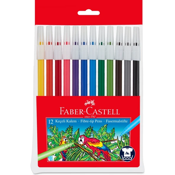 Faber Castell 12'li Keçeli Kalem ürün görseli