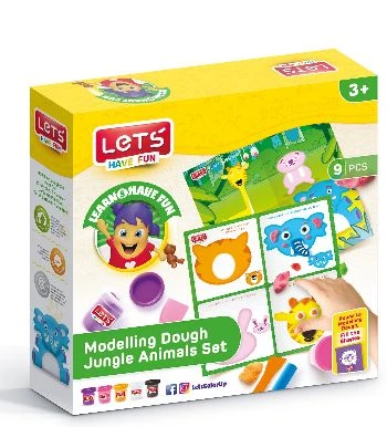 Let's Orman Hayvanları Oyun Hamuru Seti 9 Parça