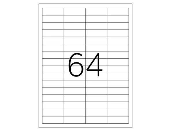 Tanex A4 Lazer Etiket, ölçü 48.5×16.9 Mm Tw 2564 - 2