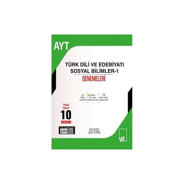 Yz Ayt Türk Dili Ve Edebiyatı Sosyal Bilimler - 1 Denemeleri ürün görseli