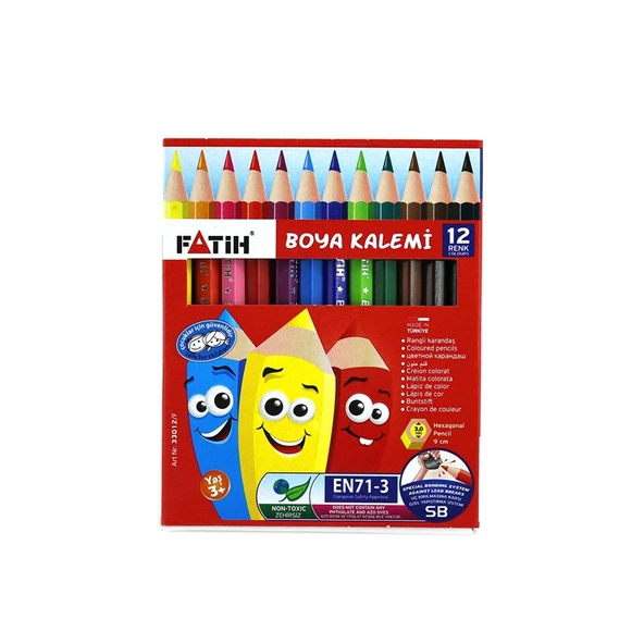 Fatih 12 Renk 1/2 Boy Kuruboya Adet - 1