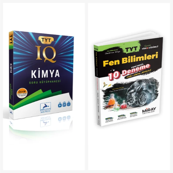 Paraf Tyt Iq Kimya Soru Kütüphanesi & Miray Tyt Fen Bilimleri Deneme ürün görseli