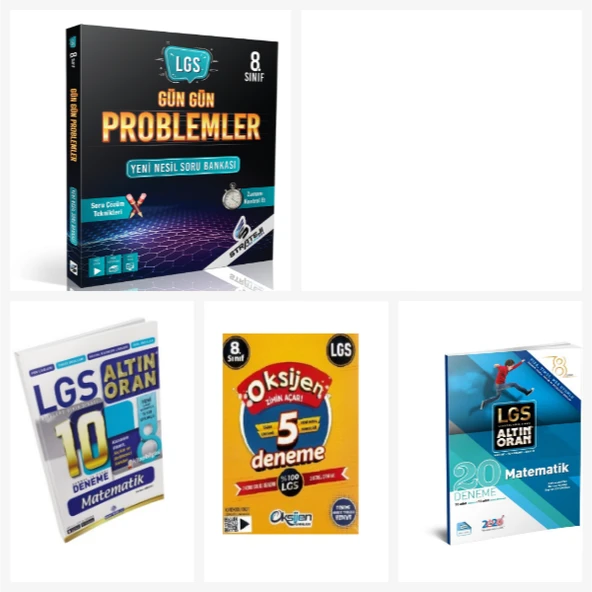 Strateji Yayınları 8.sınıf Lgs Gün Gün Problemler Soru Bankası & Lgs Denemeleri ürün görseli