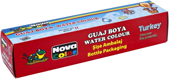 Nova Color 6'lı Şişe Guaj Boya