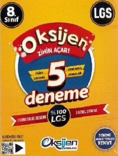 Oksijen Yayınları 8. Sınıf Lgs 5 Deneme ürün görseli 1