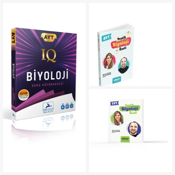 Paraf Ayt Iq Biyoloji Soru Kütüphanesi & Miray Tyt - Ayt Pratik Fizik Özeti Cep Kitabı