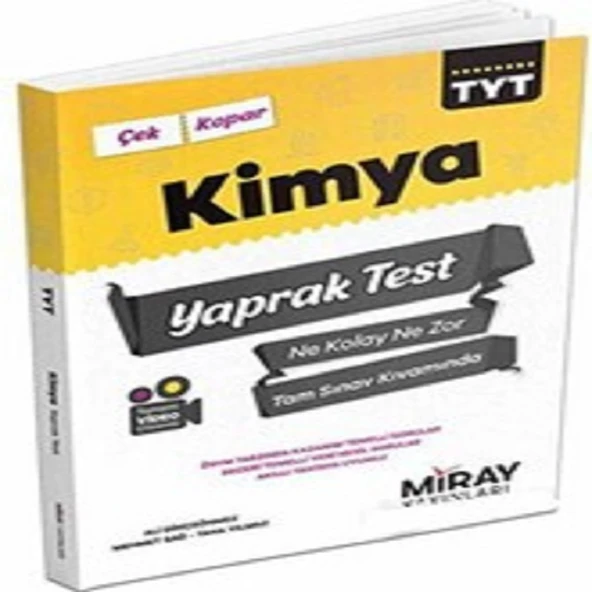 Miray Üniversiteye Hazırlık Tyt Kimya Yaprak Testler ürün görseli 1