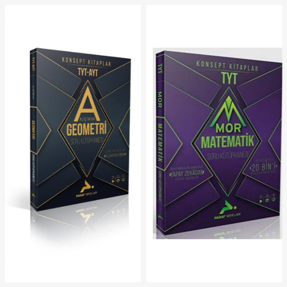Paraf Yayınları Tyt Mor Matematik & Paraf Tyt - Ayt Alıştıran Geometri Soru Kütüphanesi ürün görseli
