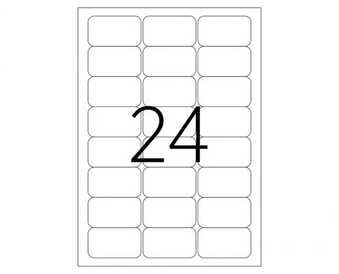 Tanex A4 Tw-2024 Lazer Etiket,standartl Ölçü 64×34 Mm - 2