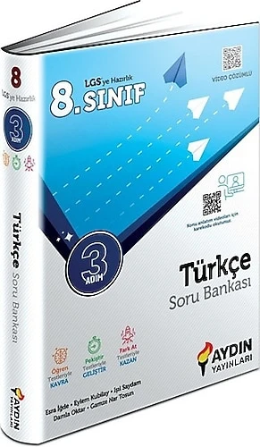 Aydın Yayınları 8. Sınıf Türkçe Üç Adım Soru Bankası