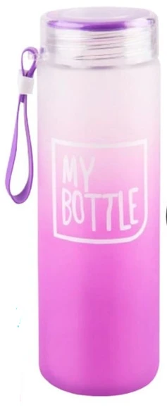 My Bottle Pembe Cam Matara 420 Ml ürün görseli
