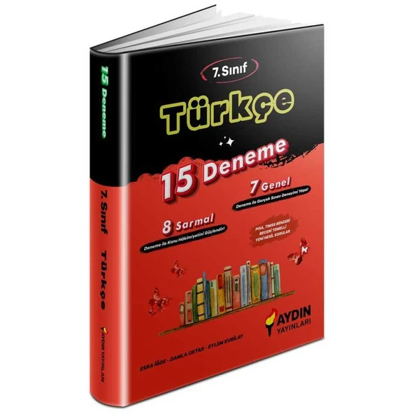 Aydın Yayınları   7. Sınıf Türkçe 15 Deneme