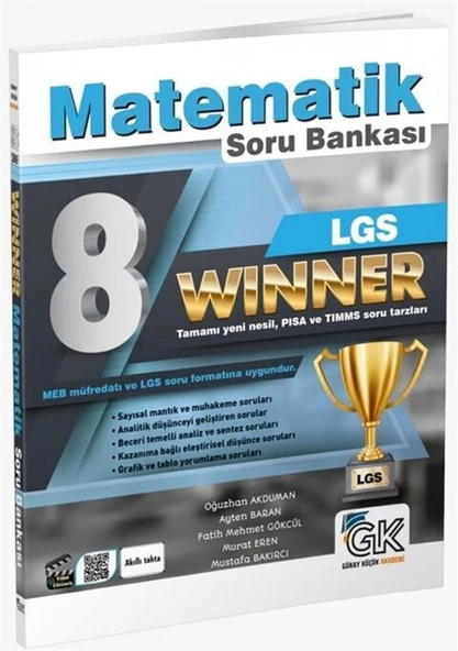 Gür Yayınları 8. Sınıf Lgs Matematik Winner Soru Bankası