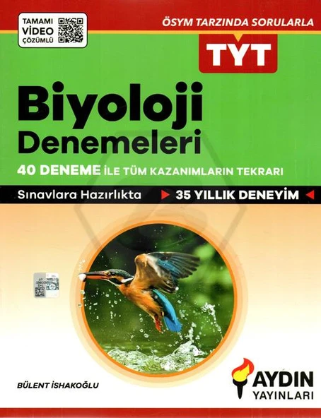 Aydın Yayınları   Tyt Biyoloji 40 Deneme ürün görseli 1