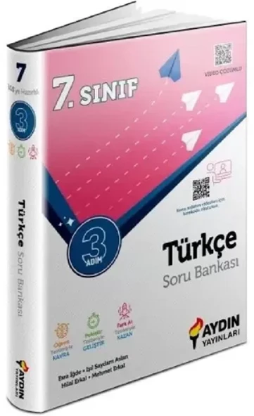 Aydın Yayınları   7. Sınıf Türkçe Üç Adım Soru Bankası