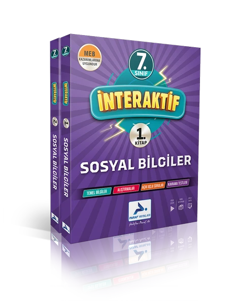 Paraf İnteraktif 7. Sınıf İnteraktif Sosyal Bilgiler Soru Kütüphanesi ürün görseli 1