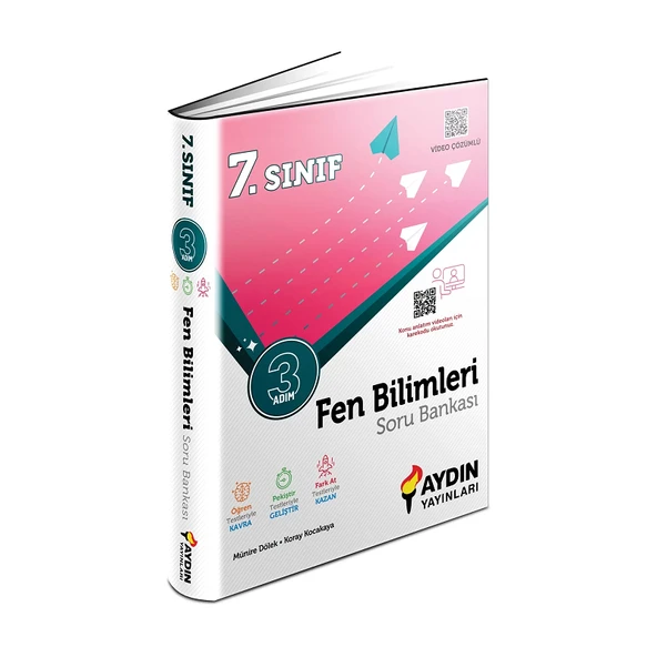 Aydın Yayınları   7. Sınıf Fen Bilimleri Üç Adım Soru Bankası