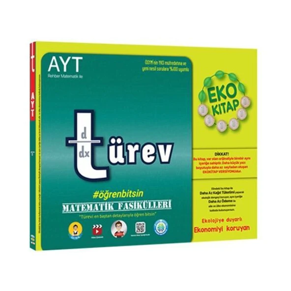 Tonguç Akademi 2022 Ayt Matematik Fasikülleri Türev Eko