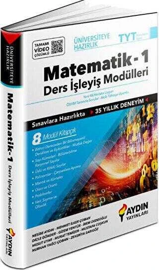 Aydın Yayınları Üniversiteye Hazırlık Matematik Ders İşleyiş Modülleri 1. Kitap 2023