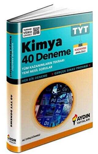 Aydın Yayınları   Tyt Kimya 40 Deneme ürün görseli