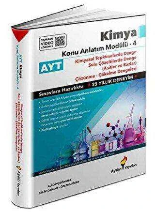 Aydın Yayınları   Ayt Kimya Konu Anlatım Modülü 4 (kimyasal Tepkimelerde Denge) ürün görseli