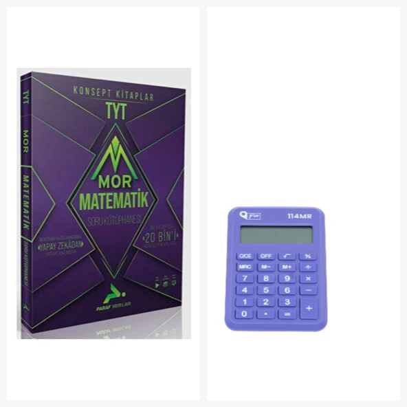 Paraf Yayınları Paraf Tyt Mor Matematik Soru Kütüphanesi & Pin Cep Hesap Makinası ürün görseli