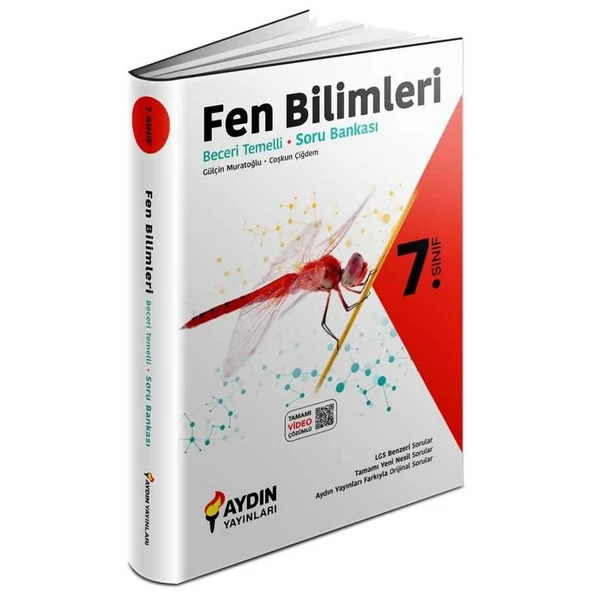 Aydın Yayınları   7. Sınıf Fen Bilimleri Beceri Temelli Soru Bankası