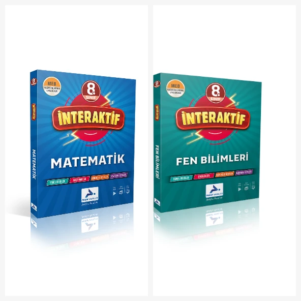 Paraf 8. Sınıf İnteraktif Fen Bilimleri  & Matematik Soru Kütüphanesi ürün görseli