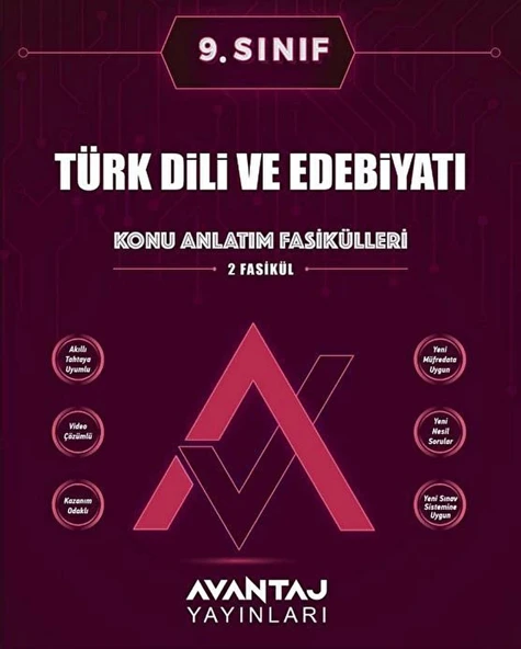 *Kampanya* Avantaj 9.Sınıf Türk Dili Edebiyatıkonu Anlatım Fasikülleri - 1