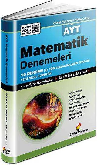 Aydın Yayınları   Ayt Matematik 10 Deneme