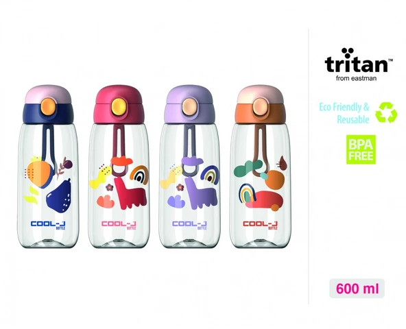 Pipetli Kilitli Tritan Matara 600ml
