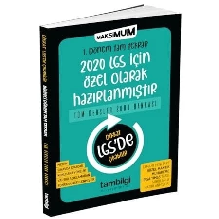 8.Sınıf 1.Dönem Tüm Dersler Soru Bankası Tambilgi ürün görseli