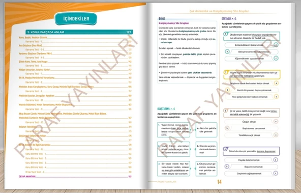 Paraf 7. Sınıf İnteraktif Türkçe Soru Kütüphanesi - 2