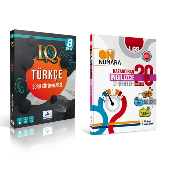 Paraf Yayınları Iq 8.sınıf Türkçe  &  Kazandıran 20  İngilice Deneme