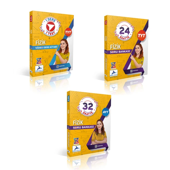 Paraf Yayınları Z Takımı Tyt - Ayt Fizik Soru Bankaları  & Tyt  Fizik Video Ders Kitabı