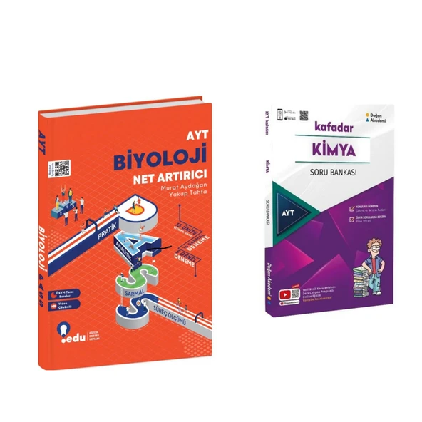 Edu Yayınları Ayt Biyoloji Net Artırıcı & Doğan Akademi Kafadar Kimya Soru Ban.