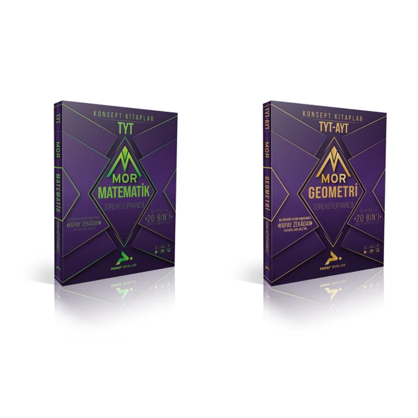 Paraf Yayınları Mor Tyt Matematik & Geometri Soru Bankaları