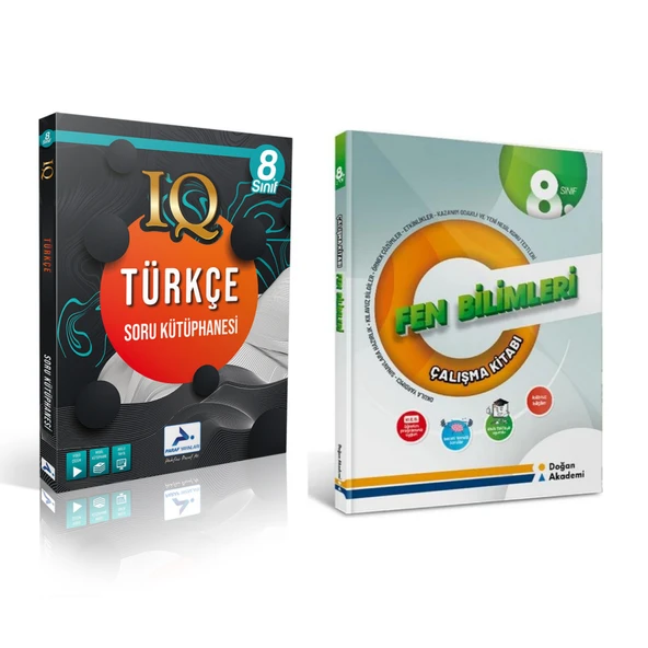 Paraf Yayınları Iq 8.sınıf Türkçe  &  Fen Bilimleri Çalışma Kitabı ürün görseli